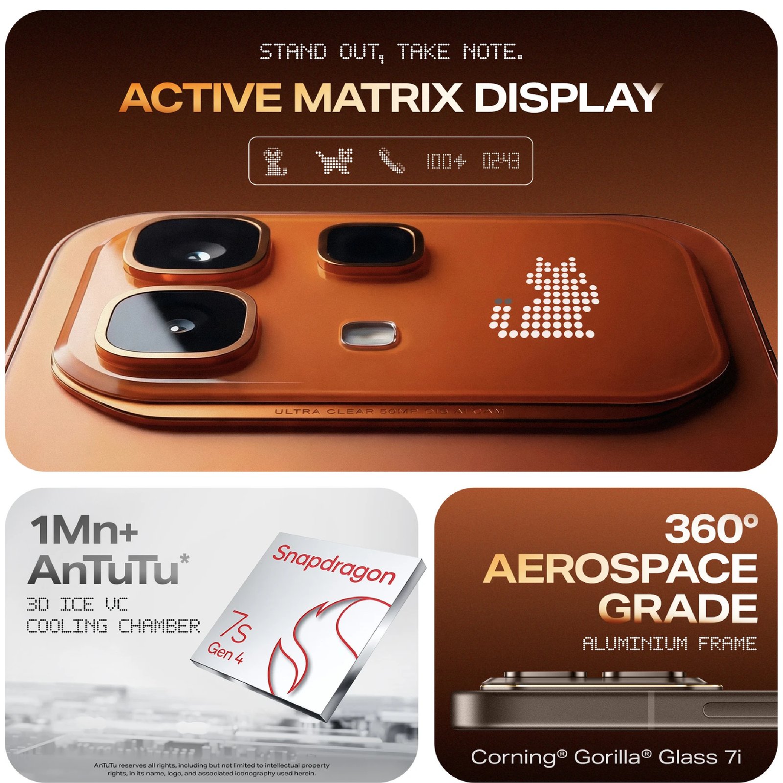 Infinix NOTE 60 Pro (256GB, Solar Orange) - Image 7