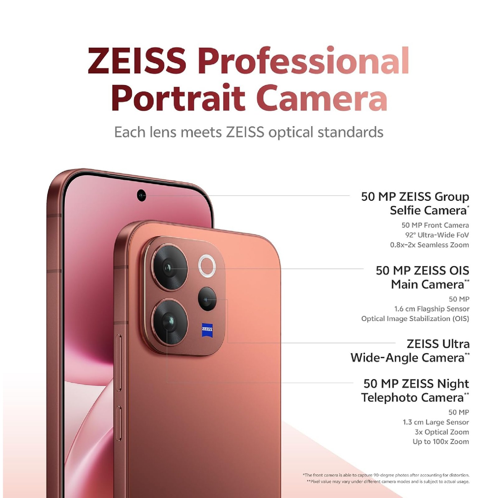 Vivo V70 Elite (256GB, Passion Red) - Image 2