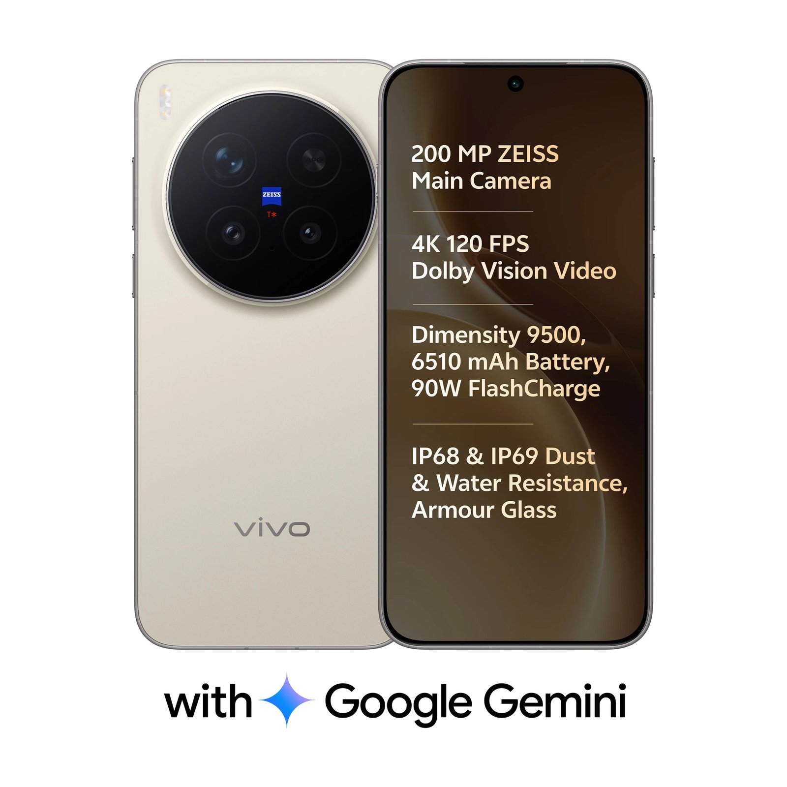 Vivo X300 Pro (512GB, Dune Gold)